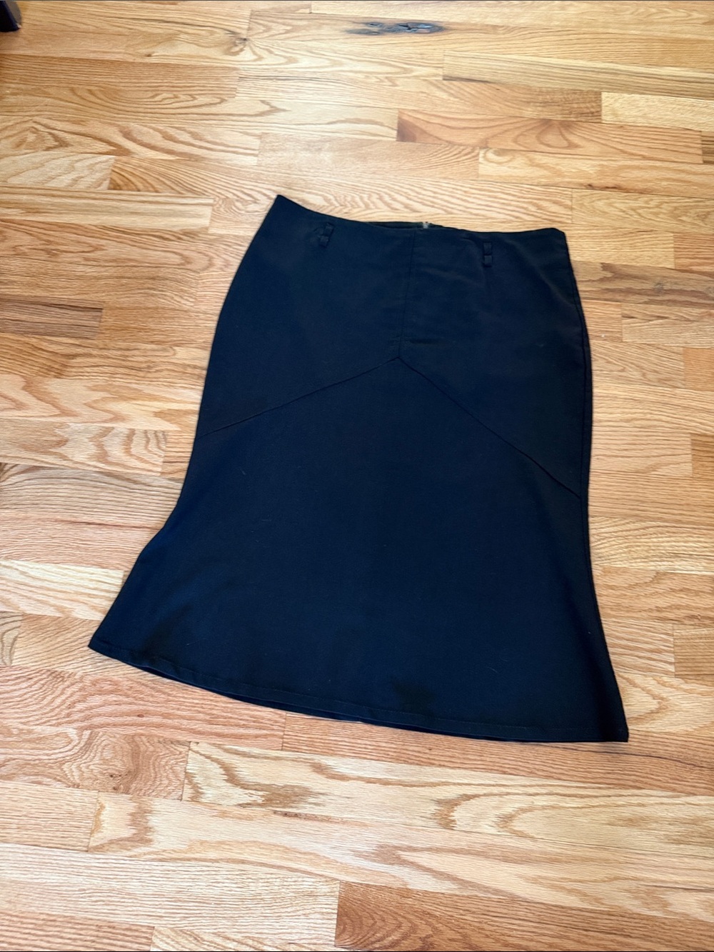 Spring Street Black Midi A-Line Skirt
